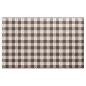 Large Cocoa Heart Gingham - Cotton Twill Fabric ファブリック (ヤード)