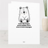 Large Color Meクリスマスカード子供へ サンキューカード (裏面)