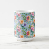 Large Colorful Paper Flowers コーヒーマグカップ (中央)