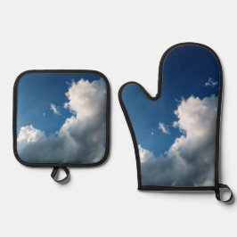 Large corner of clouds 鍋つかみ&鍋敷きセット