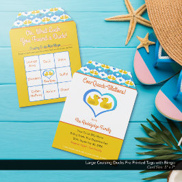 Large Cruising Ducks Pre-Printed Tags with Bingo