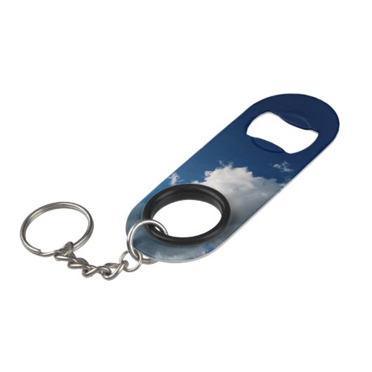 Large curved cloud キーホルダー栓抜き (正面アングル)