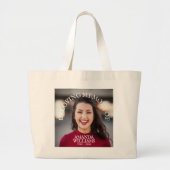 Large Custom Cotton Memorial Tote Bag No Minimum ラージトートバッグ (正面)