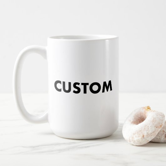 Large Custom Mug Blank Template - 15oz コーヒーマグカップ (ドーナツ)