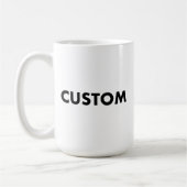 Large Custom Mug Blank Template - 15oz コーヒーマグカップ (左)