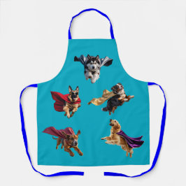 Large Dog Superhero Apron エプロン