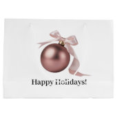 LARGE DUSTY ROSE HOLIDAY GIFT BAG ラージペーパーバッグ (裏面)