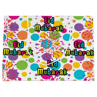 Large Eid Mubarak Gift Bag ラージペーパーバッグ