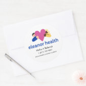 Large Eleanor Health Referral Sticker （3インチ） ラウンドシール (封筒)