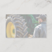 Large Equipment Construction Farm Business Cards 名刺 (裏面)