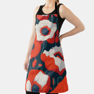 Large Floral Apron  エプロン