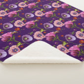 Large floral blanket シェルパブランケット (3/4)