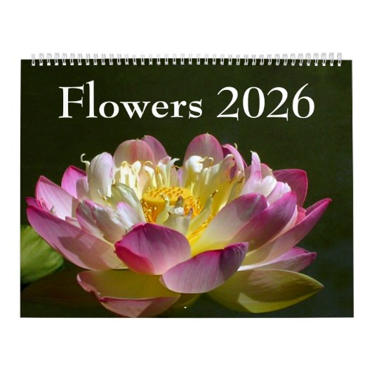 Large Flowers 2026 Calendar カレンダー (カバー)