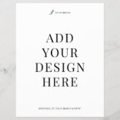 Large Flyer Printing 8.5x11" Business Flat Leaflet チラシ (裏面)