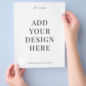 Large Flyer Printing 8.5x11" Business Flat Leaflet チラシ (手)