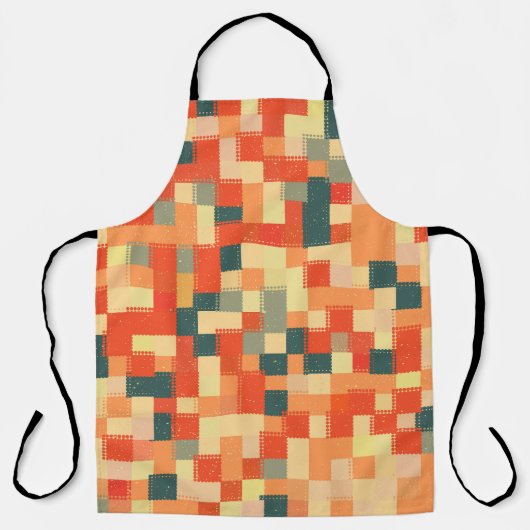 Large Geometric:シームレスな抽象芸術パターン。 エプロン (正面)