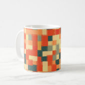 Large Geometric:シームレスな抽象芸術パターン。 コーヒーマグカップ (正面左)