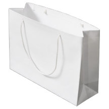 Large Gift Bag | 光沢のある白いロープハンドル