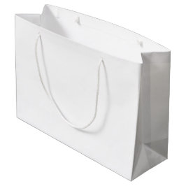 Large Gift Bag | 光沢のある白いロープハンドル ラージペーパーバッグ