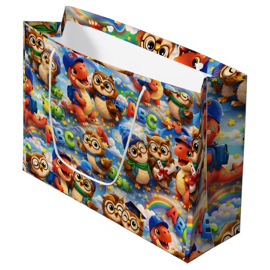 Large glossy gift bag de ラージペーパーバッグ (正面アングル)