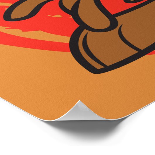 Large Grin TAZ™ ポスター (角)