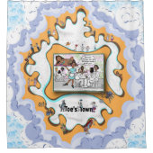 Large Hawaiian | Satirical Humor シャワーカーテン (正面)