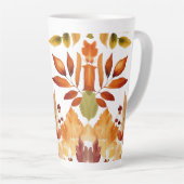 Large Latte Mug 17oz - Leaves & Nature Patterns カフェラテマグ (右アングル)