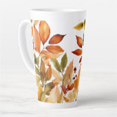 Large Latte Mug 17oz - Leaves & Nature Patterns カフェラテマグ (左アングル)