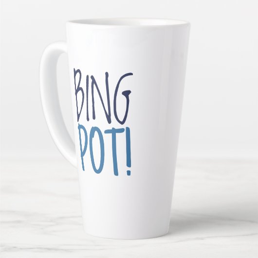 Large Latte Mug - Bing Pot! カフェラテマグ (左アングル)