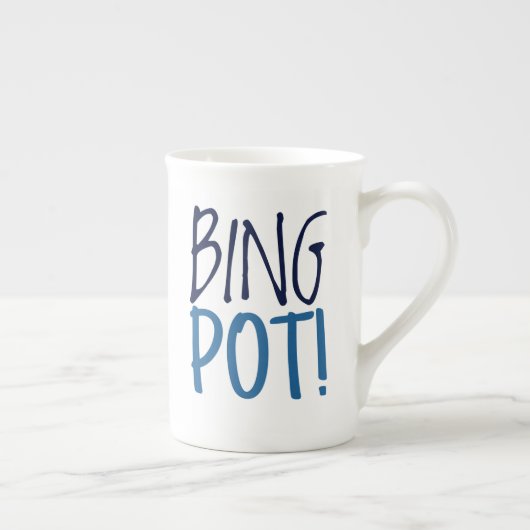 Large Latte Mug - Bing Pot! ボーンチャイナマグカップ (右)
