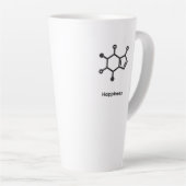 Large Latte Mug - Caffeine = Happiness カフェラテマグ (右アングル)