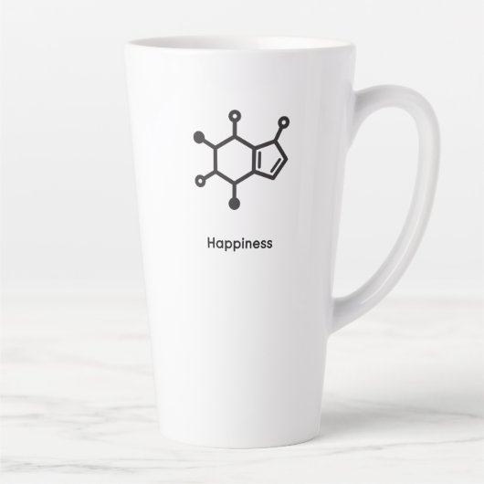 Large Latte Mug - Caffeine = Happiness カフェラテマグ (右)