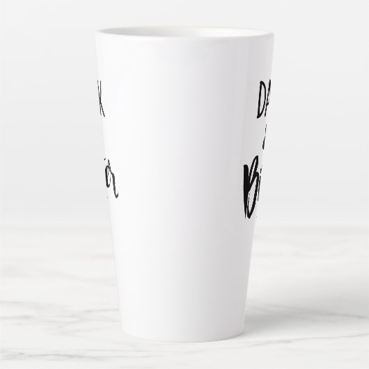 Large Latte Mug - Dark & Bitter カフェラテマグ (正面)