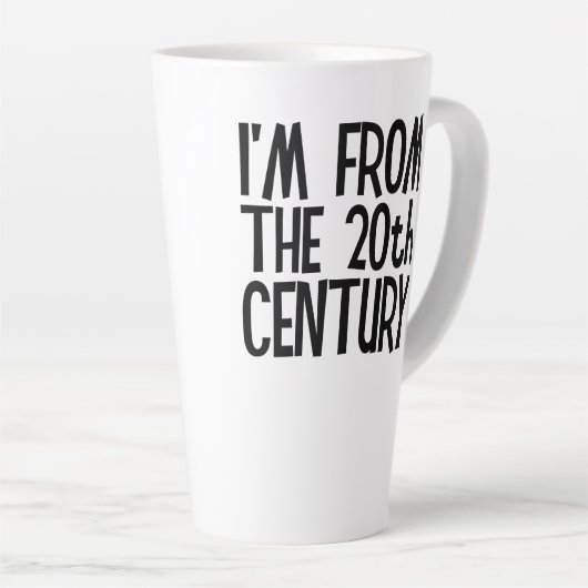 Large Latte Mug - I'm From The 20th Century カフェラテマグ (右アングル)