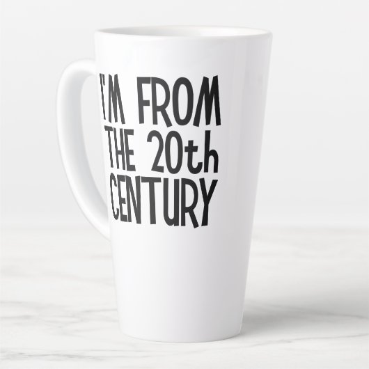 Large Latte Mug - I'm From The 20th Century カフェラテマグ (左アングル)