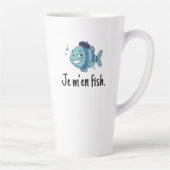Large Latte Mug - Je m'en fish カフェラテマグ (右)