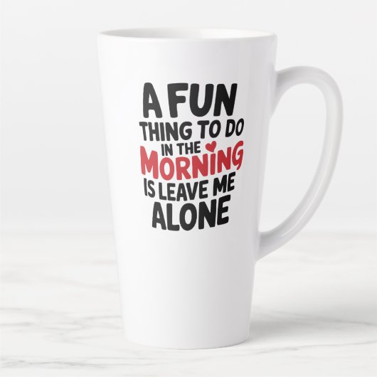 Large Latte Mug - Leave me Alone カフェラテマグ (右)