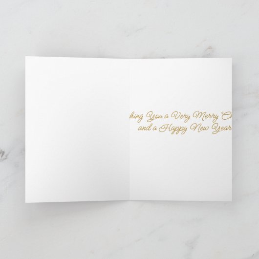 Large Lavender and Gold Bauble  シーズンカード (内部)