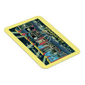 Large Letter Greeting Hollywood Californiaヴィンテージ マグネット (右側)