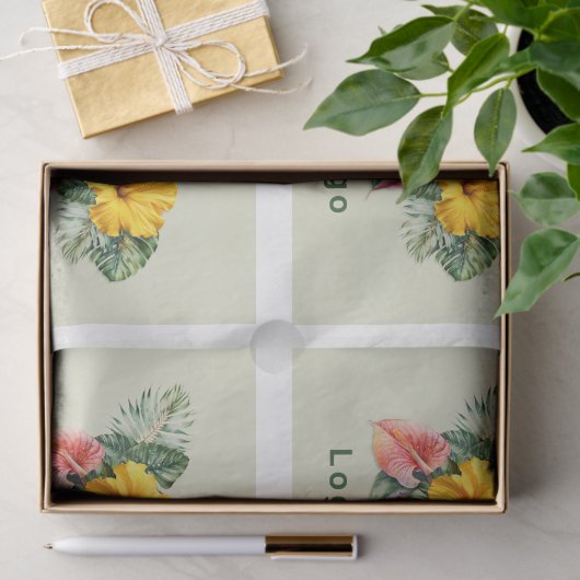 Large Logo Template Tissue Paper 薄葉紙 (ギフト)