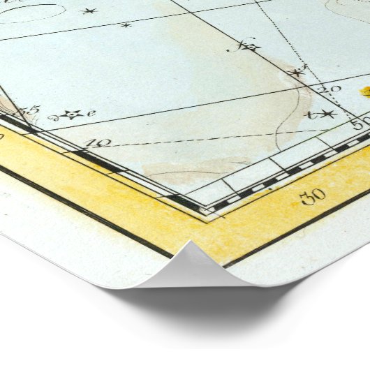 Large Map of the Stars (1801) ポスター (角)