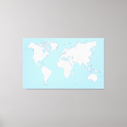 Large map of the world キャンバスプリント (正面)