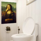 Large Mona Lisa Bathroom Poster ポスター