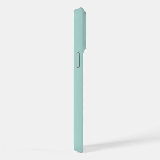 Large Monogram Letter Teal/Sea Green Minimalist iPhoneケース (右側面)