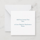 Large Monogram Simple Navy blue Note Card ノートカード (正面)