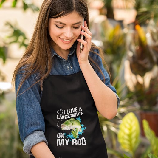 Large Mouth On My Rod Long Apron ロングエプロン