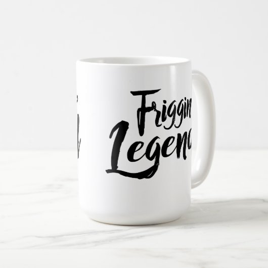 Large Mug - Friggin' Legend コーヒーマグカップ (正面右)
