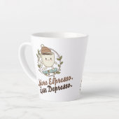 Large Mug - More Espresso. Less Depresso. カフェラテマグ (左アングル)
