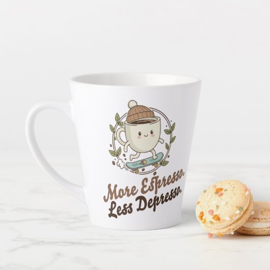 Large Mug - More Espresso. Less Depresso. カフェラテマグ (インサイチュ)