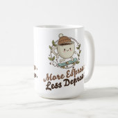 Large Mug - More Espresso. Less Depresso. コーヒーマグカップ (正面右)